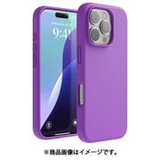 iPhone 16 Pro 対応 ケース シリコン 耐衝撃 スマホケース 指紋 防止 サラサラ シリコンケース SILICONE CASE ネオンパープル EL_IPRCSSCS3_NP