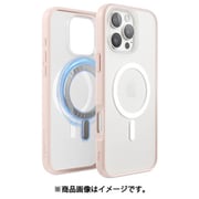 iPhone 16 Pro Max 対応 ケース クリア MagSafe 対応 耐衝撃 ハイブリッド スマホケース 薄型 軽量 マグセーフ スマホカバー MagSafe HYBRID CASE ピンク EL_IPGCSPTMY_PK