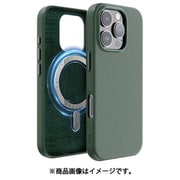 iPhone 16 Pro 対応 ケース MagSafe 対応 レザー 耐衝撃 スマホケース マグセーフ スマホカバー レザーケース MAGNETIC LEATHER CASE ミッドナイトグリーン EL_IPRCSPLL5_GN