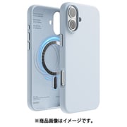 iPhone 16 Plus 対応 ケース MagSafe 対応 シリコン 耐衝撃 スマホケース 指紋 防止 サラサラ マグセーフ シリコンケース MAGNETIC SILICONE CASE ライトブルー EL_IPBCSSCS5_LB