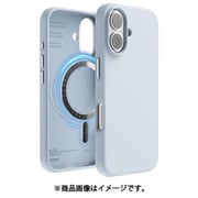 iPhone 16 対応 ケース MagSafe 対応 シリコン 耐衝撃 スマホケース 指紋 防止 サラサラ マグセーフ シリコンケース MAGNETIC SILICONE CASE ライトブルー EL_IPNCSSCS5_LB
