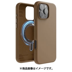 iPhone 16 Pro Max 対応 ケース MagSafe 対応 シリコン 耐衝撃 スマホケース 指紋 防止 サラサラ マグセーフ シリコンケース MAGNETIC SILICONE CASE ブラウン EL_IPGCSSCS5_BR