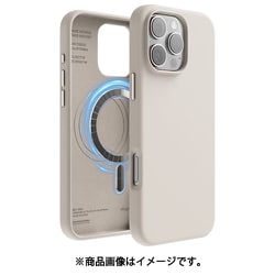 iPhone 16 Pro Max 対応 ケース MagSafe 対応 シリコン 耐衝撃 スマホケース 指紋 防止 サラサラ マグセーフ シリコンケース MAGNETIC SILICONE CASE ストーン EL_IPGCSSCS5_ST
