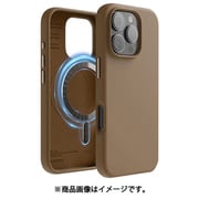 iPhone 16 Pro 対応 ケース MagSafe 対応 シリコン 耐衝撃 スマホケース 指紋 防止 サラサラ マグセーフ シリコンケース MAGNETIC SILICONE CASE ブラウン EL_IPRCSSCS5_BR