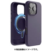 iPhone 16 Pro 対応 ケース MagSafe 対応 シリコン 耐衝撃 スマホケース 指紋 防止 サラサラ マグセーフ シリコンケース MAGNETIC SILICONE CASE ディープパープル EL_IPRCSSCS5_DP