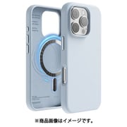 iPhone 16 Pro 対応 ケース MagSafe 対応 シリコン 耐衝撃 スマホケース 指紋 防止 サラサラ マグセーフ シリコンケース MAGNETIC SILICONE CASE ライトブルー EL_IPRCSSCS5_LB