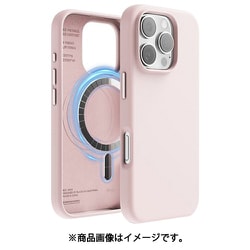 iPhone 16 Pro 対応 ケース MagSafe 対応 シリコン 耐衝撃 スマホケース 指紋 防止 サラサラ マグセーフ シリコンケース MAGNETIC SILICONE CASE ラブリーピンク EL_IPRCSSCS5_LP