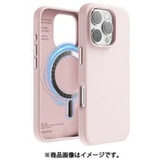 iPhone 16 Pro 対応 ケース MagSafe 対応 シリコン 耐衝撃 スマホケース 指紋 防止 サラサラ マグセーフ シリコンケース MAGNETIC SILICONE CASE ラブリーピンク EL_IPRCSSCS5_LP