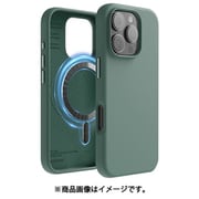 iPhone 16 Pro 対応 ケース MagSafe 対応 シリコン 耐衝撃 スマホケース 指紋 防止 サラサラ マグセーフ シリコンケース MAGNETIC SILICONE CASE ミッドナイトグリーン EL_IPRCSSCS5_GN