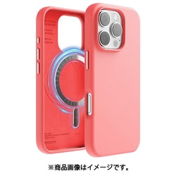 iPhone 16 Pro 対応 ケース MagSafe 対応 シリコン 耐衝撃 スマホケース 指紋 防止 サラサラ マグセーフ シリコンケース MAGNETIC SILICONE CASE ピンク EL_IPRCSSCS5_PK
