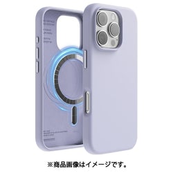 iPhone 16 Pro 対応 ケース MagSafe 対応 シリコン 耐衝撃 スマホケース 指紋 防止 サラサラ マグセーフ シリコンケース MAGNETIC SILICONE CASE パープル EL_IPRCSSCS5_PR