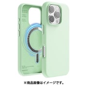 iPhone 16 Pro 対応 ケース MagSafe 対応 シリコン 耐衝撃 スマホケース 指紋 防止 サラサラ マグセーフ シリコンケース MAGNETIC SILICONE CASE ソフトミント EL_IPRCSSCS5_SM