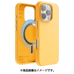 iPhone 16 Pro 対応 ケース MagSafe 対応 シリコン 耐衝撃 スマホケース 指紋 防止 サラサラ マグセーフ シリコンケース MAGNETIC SILICONE CASE サンシャイン EL_IPRCSSCS5_SS