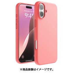 iPhone 16 Plus 対応 ケース シリコン 耐衝撃 スマホケース 指紋 防止 サラサラ シリコンケース SILICONE CASE ピンク EL_IPBCSSCS3_PK