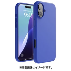 iPhone 16 Plus 対応 ケース シリコン 耐衝撃 スマホケース 指紋 防止 サラサラ シリコンケース SILICONE CASE コバルトブルー EL_IPBCSSCS3_CB