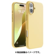 iPhone 16 Plus 対応 ケース シリコン 耐衝撃 スマホケース 指紋 防止 サラサラ シリコンケース SILICONE CASE イエロー EL_IPBCSSCS3_YE