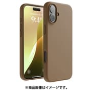 iPhone 16 Plus 対応 ケース シリコン 耐衝撃 スマホケース 指紋 防止 サラサラ シリコンケース SILICONE CASE ブラウン EL_IPBCSSCS3_BR