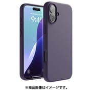 iPhone 16 Plus 対応 ケース シリコン 耐衝撃 スマホケース 指紋 防止 サラサラ シリコンケース SILICONE CASE ディープパープル EL_IPBCSSCS3_DP