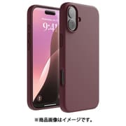 iPhone 16 Plus 対応 ケース シリコン 耐衝撃 スマホケース 指紋 防止 サラサラ シリコンケース SILICONE CASE バーガンディー EL_IPBCSSCS3_BD