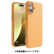 iPhone 16 Plus 対応 ケース シリコン 耐衝撃 スマホケース 指紋 防止 サラサラ シリコンケース SILICONE CASE オレンジ EL_IPBCSSCS3_OR