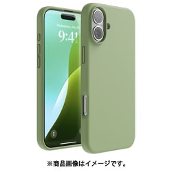 iPhone 16 Plus 対応 ケース シリコン 耐衝撃 スマホケース 指紋 防止 サラサラ シリコンケース SILICONE CASE パステルグリーン EL_IPBCSSCS3_PG