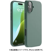 iPhone 16 Plus 対応 ケース シリコン 耐衝撃 スマホケース 指紋 防止 サラサラ シリコンケース SILICONE CASE ミッドナイトグリーン EL_IPBCSSCS3_GN