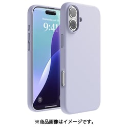 iPhone 16 Plus 対応 ケース シリコン 耐衝撃 スマホケース 指紋 防止 サラサラ シリコンケース SILICONE CASE パープル EL_IPBCSSCS3_PR