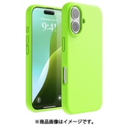 iPhone 16 対応 ケース シリコン 耐衝撃 スマホケース 指紋 防止 サラサラ シリコンケース SILICONE CASE ライムグリーン EL_IPNCSSCS3_LG