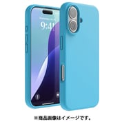 iPhone 16 対応 ケース シリコン 耐衝撃 スマホケース 指紋 防止 サラサラ シリコンケース SILICONE CASE オーシャンブルー EL_IPNCSSCS3_OB