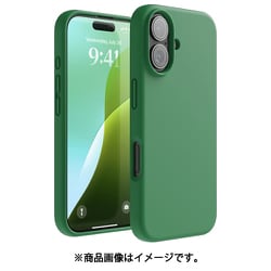 iPhone 16 対応 ケース シリコン 耐衝撃 スマホケース 指紋 防止 サラサラ シリコンケース SILICONE CASE アルパイングリーン EL_IPNCSSCS3_AG