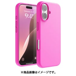 iPhone 16 対応 ケース シリコン 耐衝撃 スマホケース 指紋 防止 サラサラ シリコンケース SILICONE CASE アイスレッド EL_IPNCSSCS3_IR