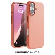 iPhone 16 対応 ケース シリコン 耐衝撃 スマホケース 指紋 防止 サラサラ シリコンケース SILICONE CASE サーモン EL_IPNCSSCS3_SA
