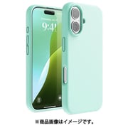 iPhone 16 対応 ケース シリコン 耐衝撃 スマホケース 指紋 防止 サラサラ シリコンケース SILICONE CASE アクアスカイ EL_IPNCSSCS3_AS