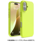 iPhone 16 対応 ケース シリコン 耐衝撃 スマホケース 指紋 防止 サラサラ シリコンケース SILICONE CASE ネオンイエロー EL_IPNCSSCS3_NY