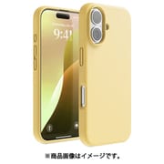 iPhone 16 対応 ケース シリコン 耐衝撃 スマホケース 指紋 防止 サラサラ シリコンケース SILICONE CASE イエロー EL_IPNCSSCS3_YE