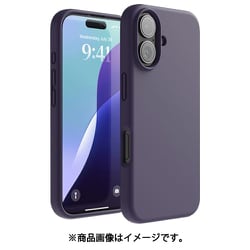 iPhone 16 対応 ケース シリコン 耐衝撃 スマホケース 指紋 防止 サラサラ シリコンケース SILICONE CASE ディープパープル EL_IPNCSSCS3_DP