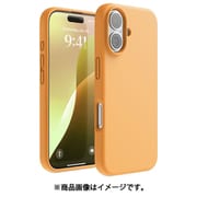 iPhone 16 対応 ケース シリコン 耐衝撃 スマホケース 指紋 防止 サラサラ シリコンケース SILICONE CASE オレンジ EL_IPNCSSCS3_OR