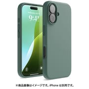 iPhone 16 対応 ケース シリコン 耐衝撃 スマホケース 指紋 防止 サラサラ シリコンケース SILICONE CASE ミッドナイトグリーン EL_IPNCSSCS3_GN