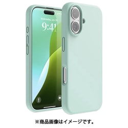iPhone 16 対応 ケース シリコン 耐衝撃 スマホケース 指紋 防止 サラサラ シリコンケース SILICONE CASE ミント EL_IPNCSSCS3_MT
