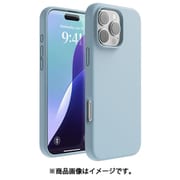 iPhone 16 Pro Max 対応 ケース シリコン 耐衝撃 スマホケース 指紋 防止 サラサラ シリコンケース SILICONE CASE スカイブルー EL_IPGCSSCS3_SB