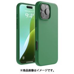 iPhone 16 Pro Max 対応 ケース シリコン 耐衝撃 スマホケース 指紋 防止 サラサラ シリコンケース SILICONE CASE アルパイングリーン EL_IPGCSSCS3_AG