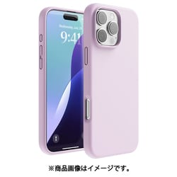 iPhone 16 Pro Max 対応 ケース シリコン 耐衝撃 スマホケース 指紋 防止 サラサラ シリコンケース SILICONE CASE ライトライラック EL_IPGCSSCS3_LL