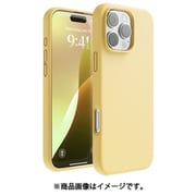 iPhone 16 Pro Max 対応 ケース シリコン 耐衝撃 スマホケース 指紋 防止 サラサラ シリコンケース SILICONE CASE イエロー EL_IPGCSSCS3_YE