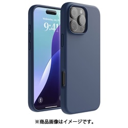 iPhone 16 Pro Max 対応 ケース シリコン 耐衝撃 スマホケース 指紋 防止 サラサラ シリコンケース SILICONE CASE ジーンインディゴ EL_IPGCSSCS3_JI