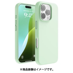 iPhone 16 Pro 対応 ケース シリコン 耐衝撃 スマホケース 指紋 防止 サラサラ シリコンケース SILICONE CASE ソフトミント EL_IPRCSSCS3_SM