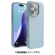 iPhone 16 Pro 対応 ケース シリコン 耐衝撃 スマホケース 指紋 防止 サラサラ シリコンケース SILICONE CASE スカイブルー EL_IPRCSSCS3_SB