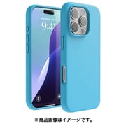 iPhone 16 Pro 対応 ケース シリコン 耐衝撃 スマホケース 指紋 防止 サラサラ シリコンケース SILICONE CASE オーシャンブルー EL_IPRCSSCS3_OB