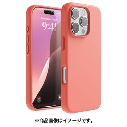 iPhone 16 Pro 対応 ケース シリコン 耐衝撃 スマホケース 指紋 防止 サラサラ シリコンケース SILICONE CASE ポメロピンク EL_IPRCSSCS3_PP