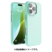iPhone 16 Pro 対応 ケース シリコン 耐衝撃 スマホケース 指紋 防止 サラサラ シリコンケース SILICONE CASE アクアスカイ EL_IPRCSSCS3_AS