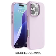 iPhone 16 Pro 対応 ケース シリコン 耐衝撃 スマホケース 指紋 防止 サラサラ シリコンケース SILICONE CASE ライトライラック EL_IPRCSSCS3_LL